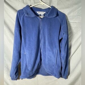 Vintage Columbia Periwinkle Fleece Jacket Women’s Size Large